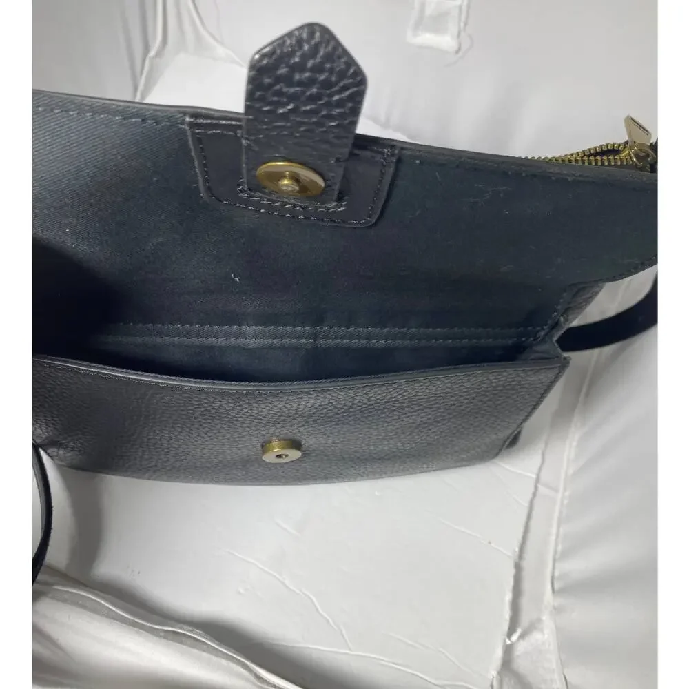 Fossil black leather Crossbody VTG